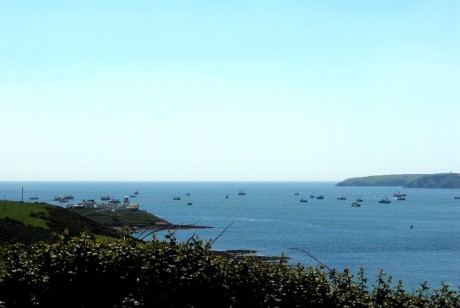 Stretched across the harbour mouth