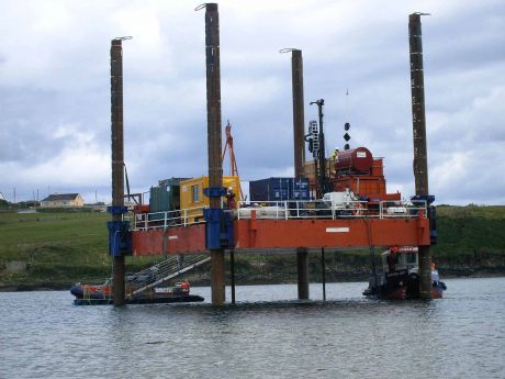 Platform drilling on Srawaddacon Bay (SPA)