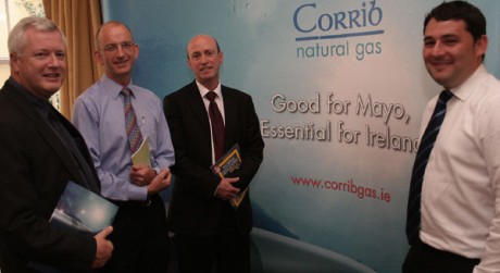 Shell's PR team? L-R: Peleiz Colleen, John Conroy, Colm Gormley (any relation to the green John?) and Hugh Hardiman <> 087 97274