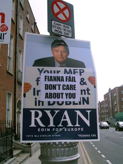 A second poster 'redesign' spotted this morning on Gardiner Street