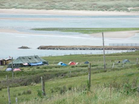 Click on image to see full-sized version The Shell Causeway at Glengad near the Rossport Solidarity Camp.