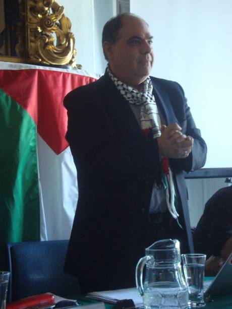 Click on image to see full-sized version Kamel Hawwash, Vice-Chair of the PSC in England