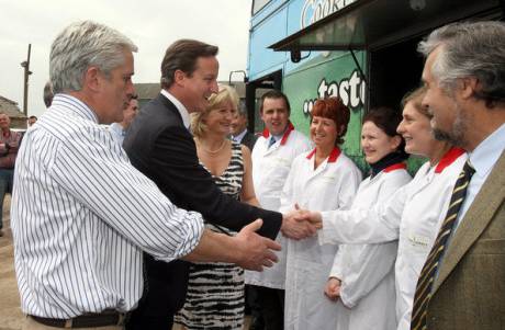 David Cameron meets Mash Direct management & employees