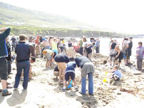 sandcastle building they call it