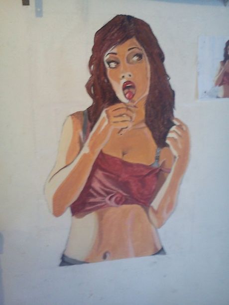 gta girl wall art