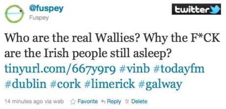 Who are the real Wallies? Why the F*CK are the Irish people still asleep???  