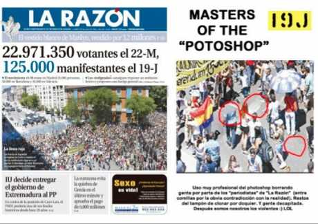 El razon - try (not very professionaly) to diminish the size of our indignation