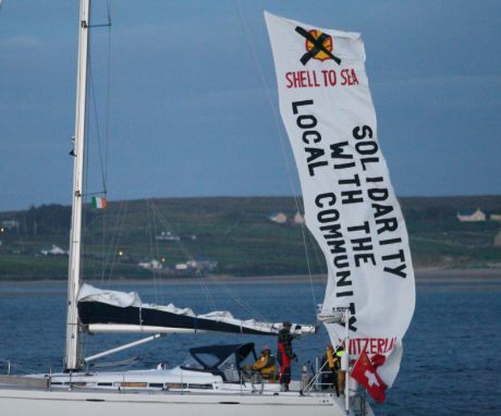 Shell to Sea Switzerland sailed into Broadhaven Bay