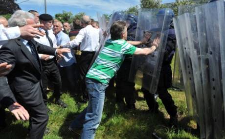 Shatter's Riot Squad is stopped and contained