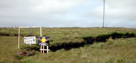 Every road you follow in the Rossport area, you see signs of support.