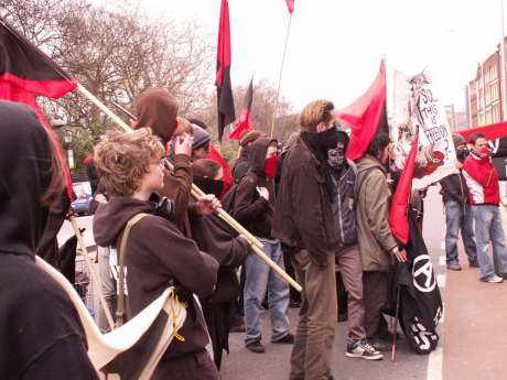 Young Anarchists Outside DOJ