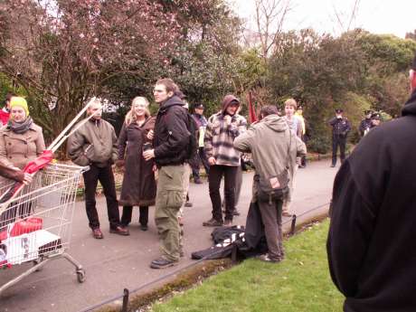 Gathering in the park