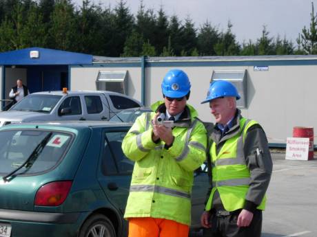 Click on image to see full-sized version Campaigners were filmed by security people.