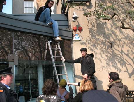 Coming down off the roof