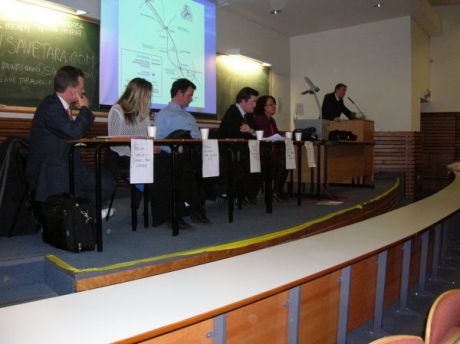 The speakers at Maynooth 