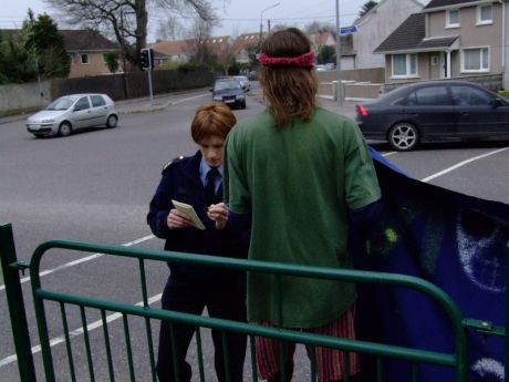 Click on image to see full-sized version This was when Arran got arrested.
