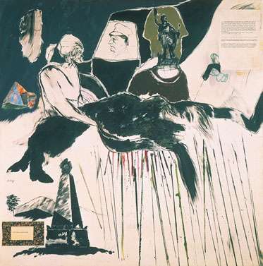 Kitaj's Painting of the murder of Luxemburg.