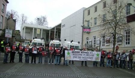 irg demonstration against British Royal visit