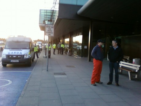 Garda keeps a respectful distance from Shannon protest