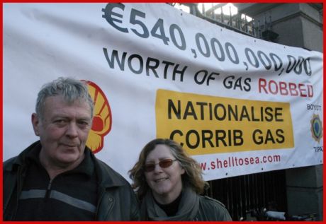 aurene Kyle, a Mayo resident who was ordered under Gas Act Compulsory Acquisition Order Section 40, to allow his land to be used to make way for the Shell pipe.