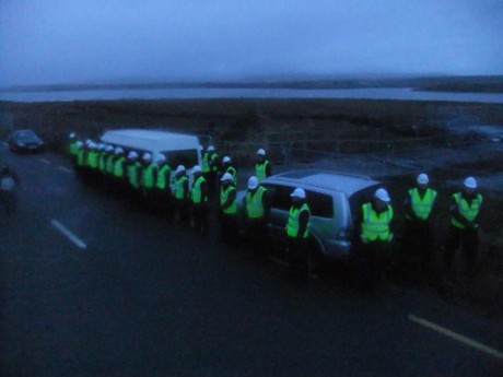 7am - IRMS occupy public road