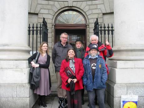 Mary Kelly & supporters celebrating at Court of Criminal Appeal