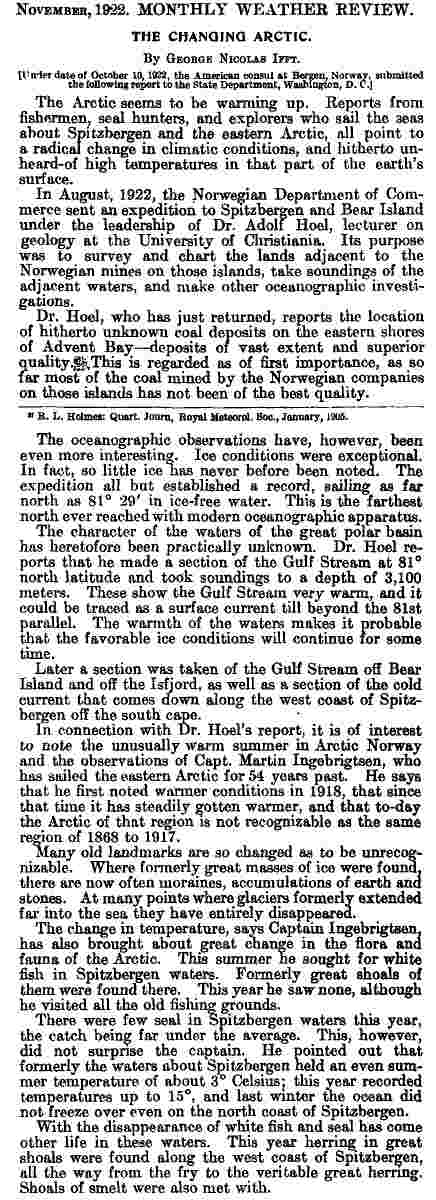 Climate Deja vu - Climate doom merchants were spreading the exact same alarmism 90 years ago