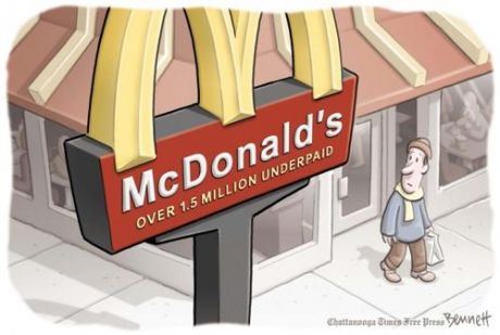 Click on image to see full-sized version McDonald's in many countries has no vegan or vegetarian sandwich