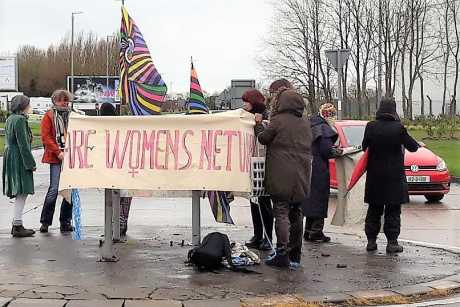 Clare Women's network at Shannon protest