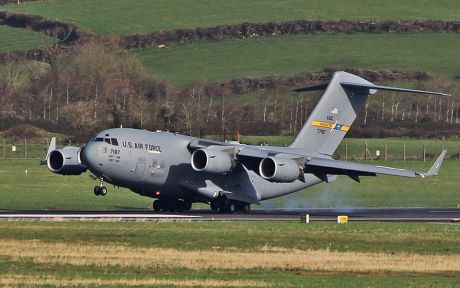 This was just one of the US military planes at Shannon today