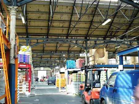 The present interior of the Fruit & Vegetable Market.