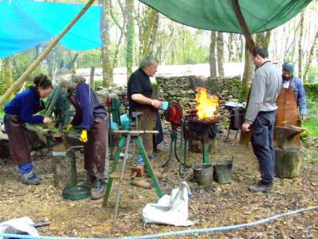 Blacksmithing.