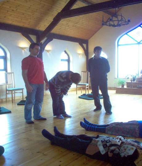 Click on image to see full-sized version Part of the therapy involves symbolically honouring the dead