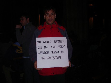 We would rather die in the Holy Church than Afghanistan