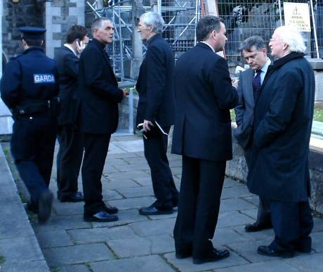 Michael D Higgins And Brendan Howlin On The Right Hand Side