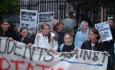 Students from St. Tiernan's School