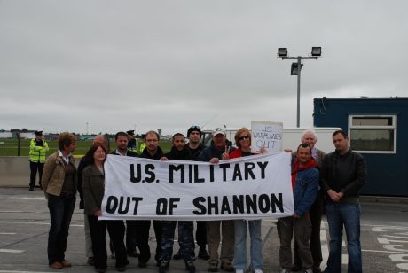 Click on image to see full-sized version Cindy Sheehan, Rhuhel Ahmed at Shannon