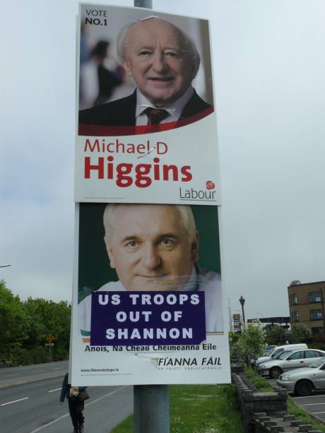 Michael D in missionary position for the electoral shafting of Ahern on the 24th?. 