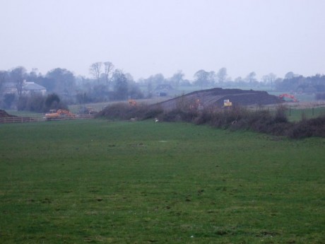 Digger marks at Lismullin 30 March 2007