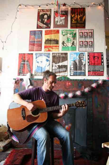 Mark Malone plays at the RAG-organised acoustic gig on Friday evening