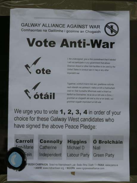 GAAW (Galway Alliance Against War) is also doing its duty?