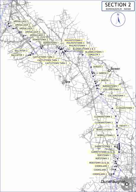 NRA map of sites