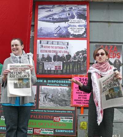 Click on image to see full-sized version Maggie Heneghan on the left (as it were) with SWP colleague, Dette McLoughlin