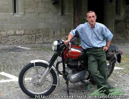 Tibor with Motorbike