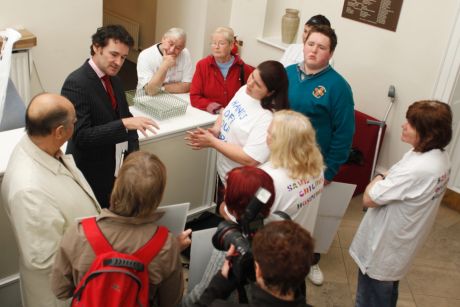 The foyer of HSE HQ Steeven's Hospital