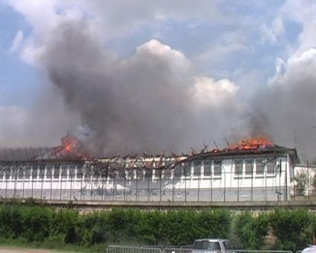 Vincennes' center detention in fire