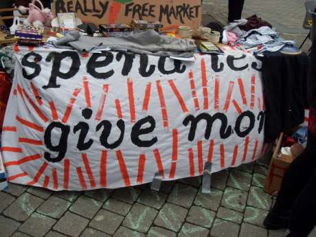 the really really free market! spend less, give more