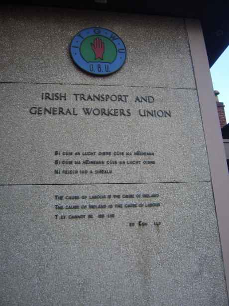What's left of Connolly's words on Cork SIPTU HQ