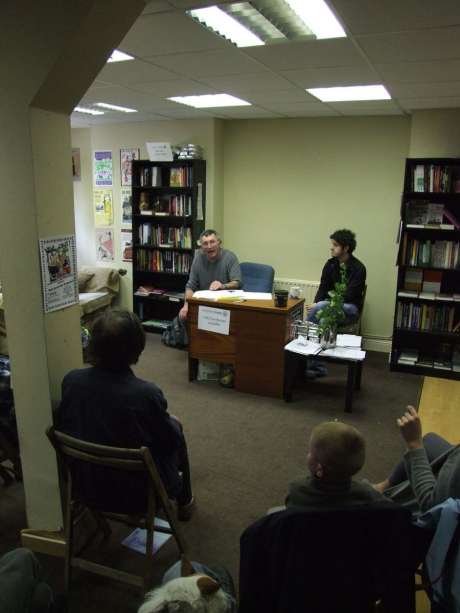 Kevin Doyle of Cork WSM at Solidarity Books