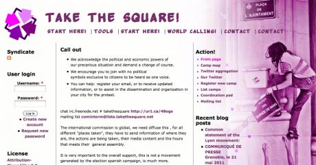 Take the square; online toolkit for global revolutionary direct action for REAL democracy